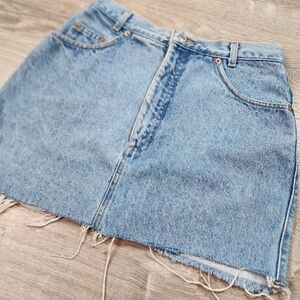 VTG GAP Denim Cut Off Jean Skirt 100% Cotton 11 / 12